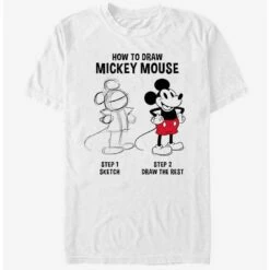 Buy 🧨 Disney Mickey Mouse Mickey Drawing T-Shirt ✔️