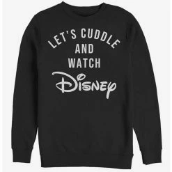 New ❤️ Disney Classic Disney Cuddles Logo Crew Sweatshirt ⌛