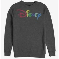 Hot Sale 👏 Disney Classic Multicolor Logo Disney Crew Sweatshirt 🧨