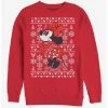 Coupon ✨ Disney Minnie Mouse Holiday Winter Sweater Crew Sweatshirt ⌛