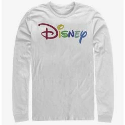 Flash Sale ⭐ Disney Classic Multicolor Disney Logo Long-Sleeve T-Shirt 🎉