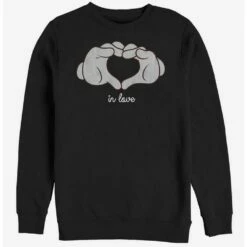 Best deal ✨ Disney Mickey Mouse Glove Heart Crew Sweatshirt ✨
