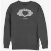Best Sale 🎁 Disney Mickey Mouse Glove Heart Crew Sweatshirt 🧨