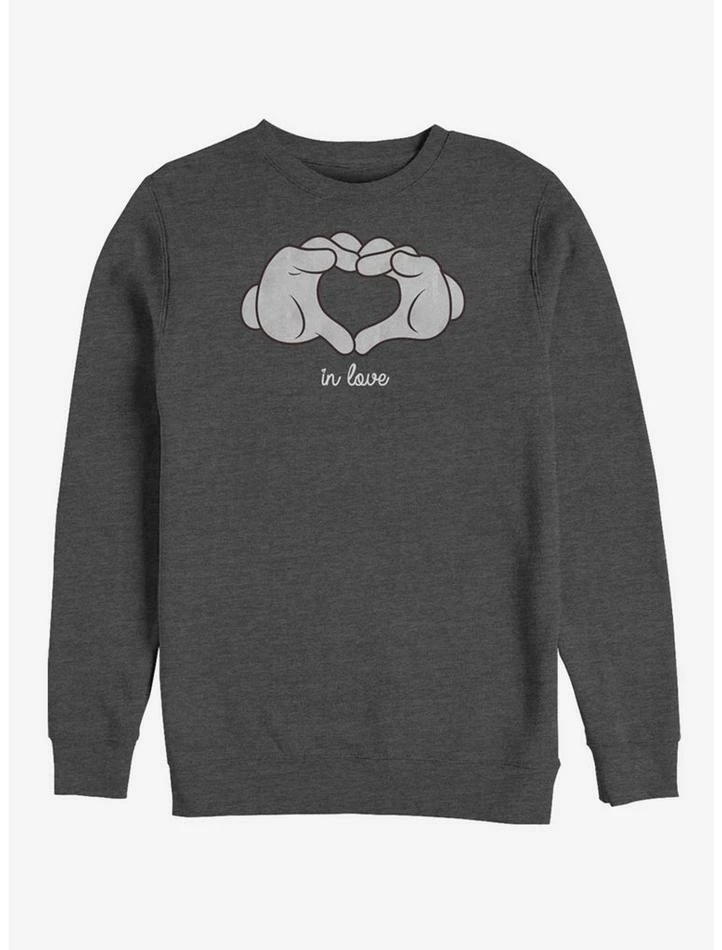 Best Sale ๐ Disney Mickey Mouse Glove Heart Crew Sweatshirt ๐งจ 1 Best Sale ๐ Disney Mickey Mouse Glove Heart Crew Sweatshirt ๐งจ