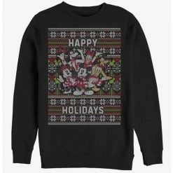 New ❤️ Disney Mickey Mouse Holiday Mickey Six Sweater Crew Sweatshirt 🥰