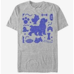 Budget 😉 Disney Lady And The Tramp Icons T-Shirt 🎁