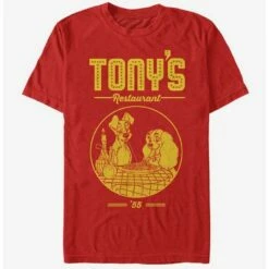 Best Sale 🔥 Disney Lady And The Tramp Tony's Restaurant T-Shirt 💯