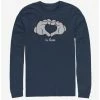 Coupon ✨ Disney Mickey Mouse Glove Heart Long-Sleeve T-Shirt ⌛