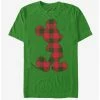 Brand new 🎁 Disney Mickey Mouse Holiday Buffalo Check Mickey T-Shirt 😀