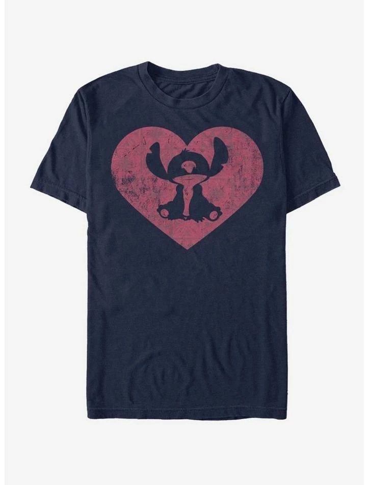 Hot Sale ⭐ Disney Lilo & Stitch Stitch Heart T-Shirt ❤️ 1 Hot Sale ⭐ Disney Lilo & Stitch Stitch Heart T-Shirt ❤️