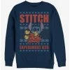 Budget 🎉 Disney Lilo & Stitch Holiday Stitch Experiment 626 Crew Sweatshirt ❤️