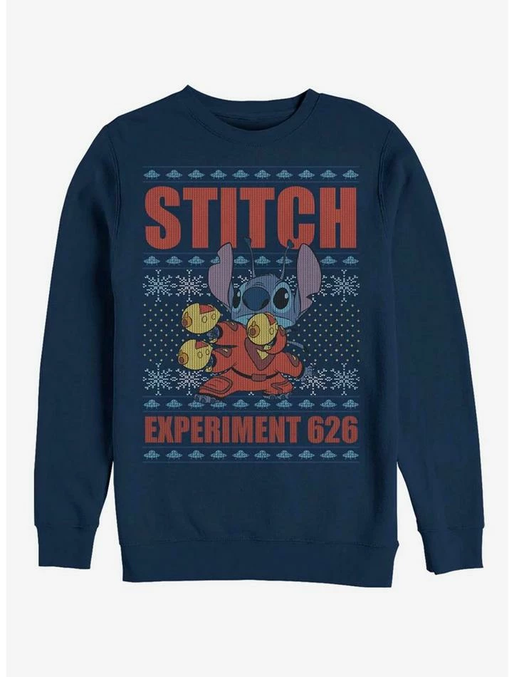 Budget 🎉 Disney Lilo & Stitch Holiday Stitch Experiment 626 Crew Sweatshirt ❤️ 1 Budget 🎉 Disney Lilo & Stitch Holiday Stitch Experiment 626 Crew Sweatshirt ❤️