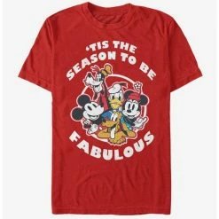 Best Sale ⭐ Disney Mickey Mouse Holiday Fabulous T-Shirt 😀
