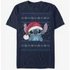Cheapest 💯 Disney Lilo & Stitch Holiday Stitch Wearing Santa Hat T-Shirt ✨