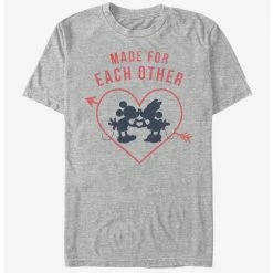 Coupon 🤩 Disney Mickey Mouse Heart Polka Dot Silhouette T-Shirt 🔔