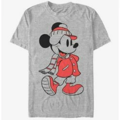 Outlet 😉 Disney Mickey Mouse Holiday Mickey Winter Fill T-Shirt 😀