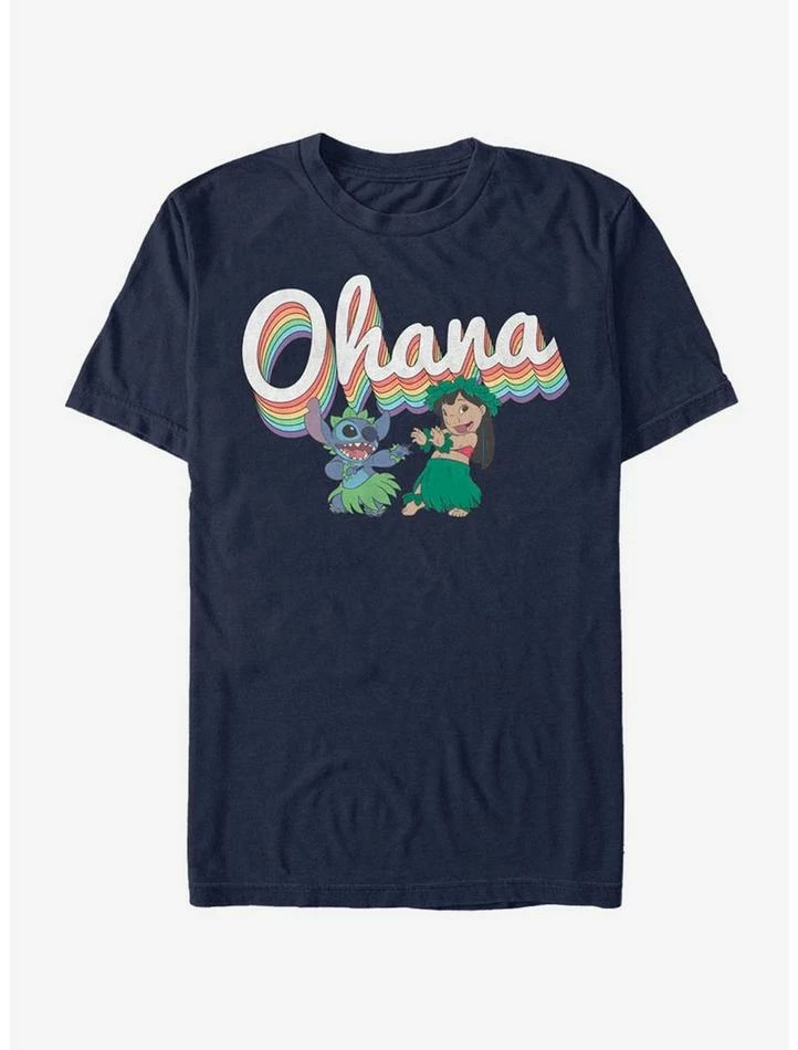 New π₯° Disney Lilo & Stitch Rainbow Ohana T-Shirt π₯° 2 New π₯° Disney Lilo & Stitch Rainbow Ohana T-Shirt π₯° - Image 2
