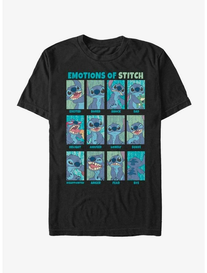 Promo ⌛ Disney Lilo & Stitch Emotions Of Stitch T-Shirt ⌛ 2 Promo ⌛ Disney Lilo & Stitch Emotions Of Stitch T-Shirt ⌛ - Image 2