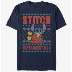 Deals 👍 Disney Lilo & Stitch Holiday Stitch Experiment 626 T-Shirt 💯
