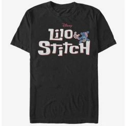 Best Pirce 👏 Disney Lilo & Stitch Stitch With Logo T-Shirt ❤️