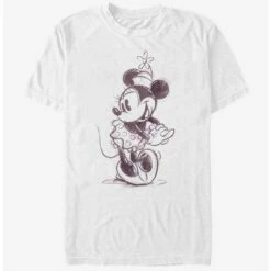 Budget ✔️ Disney Minnie Mouse Sketch Minnie T-Shirt 🧨