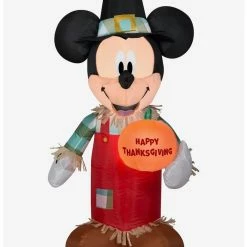 Outlet 👏 Disney Mickey Mouse Thanksgiving Pumpkin Inflatable Décor 🎉