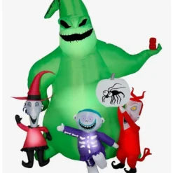 Best Sale 🤩 The Nightmare Before 👏 Christmas Oogie Boogie And Creatures Inflatable Décor ✔️