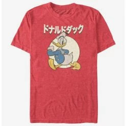 Outlet ⭐ Disney Donald Duck Japanese Text T-Shirt 🎁
