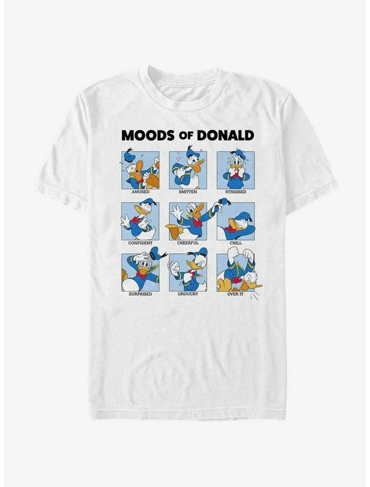Top 10 😀 Disney Donald Duck Donald Moods T-Shirt ⌛ 1 Top 10 😀 Disney Donald Duck Donald Moods T-Shirt ⌛
