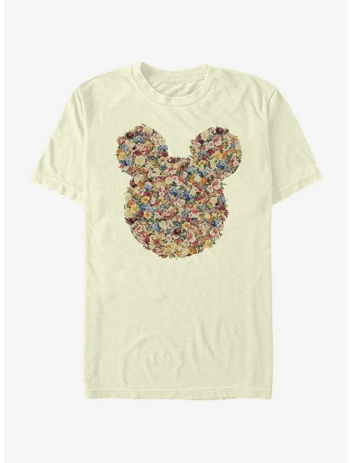 Hot Sale 😍 Disney Mickey Mouse Floral Mickey Head T-Shirt ❤️ 1 Hot Sale 😍 Disney Mickey Mouse Floral Mickey Head T-Shirt ❤️