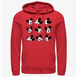 Discount ❤️ Disney Mickey Mouse Expression Box Up Hoodie 🛒