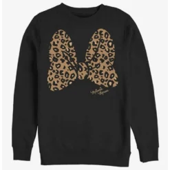 Best Sale 🎁 Disney Mickey Mouse Animal Print Bow Sweatshirt 👍