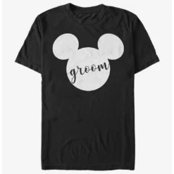 Best Sale 🎉 Disney Mickey Mouse Groom Ears T-Shirt ⌛