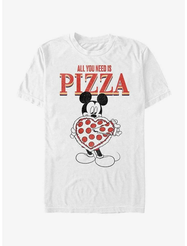 Budget ❤️ Disney Mickey Mouse Mickey All You Need Is Pizza T-Shirt ✔️ 1 Budget ❤️ Disney Mickey Mouse Mickey All You Need Is Pizza T-Shirt ✔️