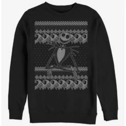 Discount ✔️ The Nightmare Before 🛒 Christmas Jack Intarsia Sweater Sweatshirt 👏