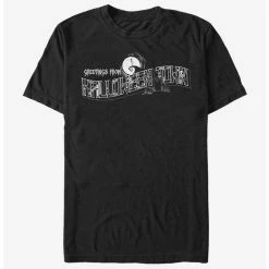 Hot Sale 🛒 The Nightmare Before Christmas Greetings Halloween Town T-Shirt 💯