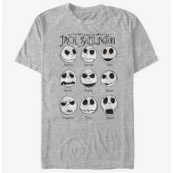 Best reviews of 🎉 The Nightmare Before Christmas Jack Emotions T-Shirt 🧨