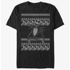 Top 10 ⭐ The Nightmare Before Christmas Jack Intarsia Sweater T-Shirt 🤩
