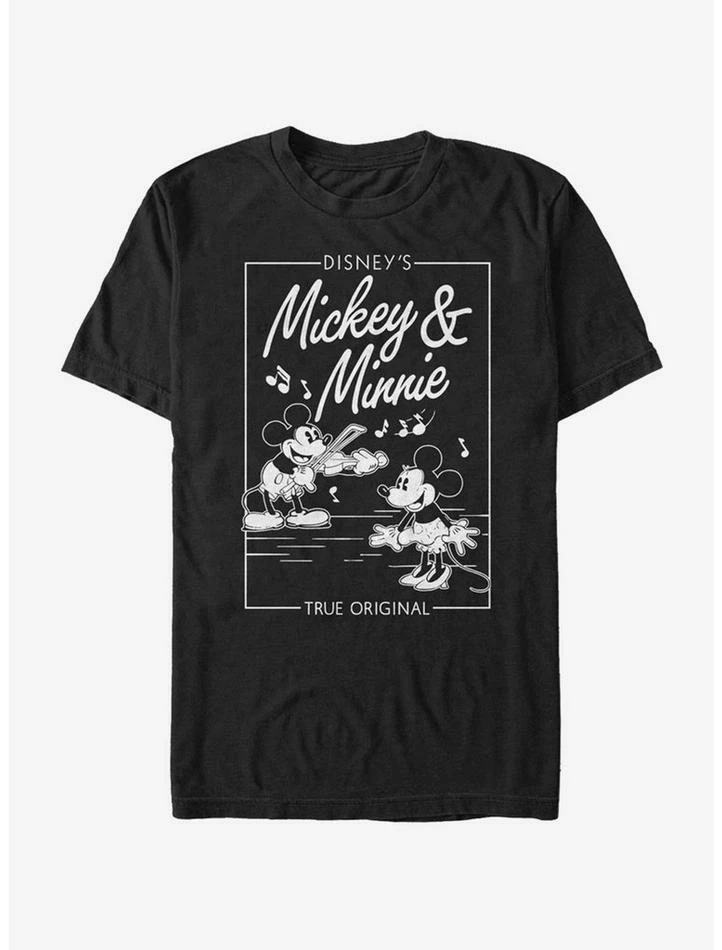 Hot Sale ❤️ Disney Mickey Mouse Mickey Minnie Music Cover T-Shirt 🔥 1 Hot Sale ❤️ Disney Mickey Mouse Mickey Minnie Music Cover T-Shirt 🔥