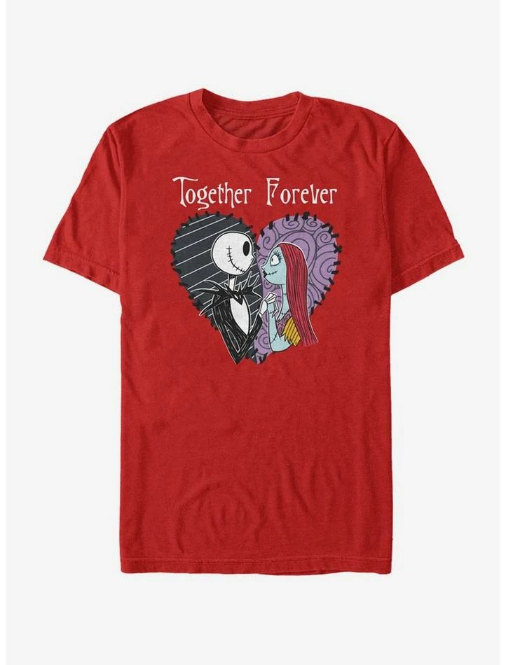 Brand new ⭐ The Nightmare Before 😍 Christmas Jack & Sally Together Forever T-Shirt ⌛ 1 Brand new ⭐ The Nightmare Before 😍 Christmas Jack & Sally Together Forever T-Shirt ⌛