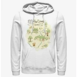 Promo 🔥 Disney Winnie The Pooh 100 Acre Map Hoodie 👏