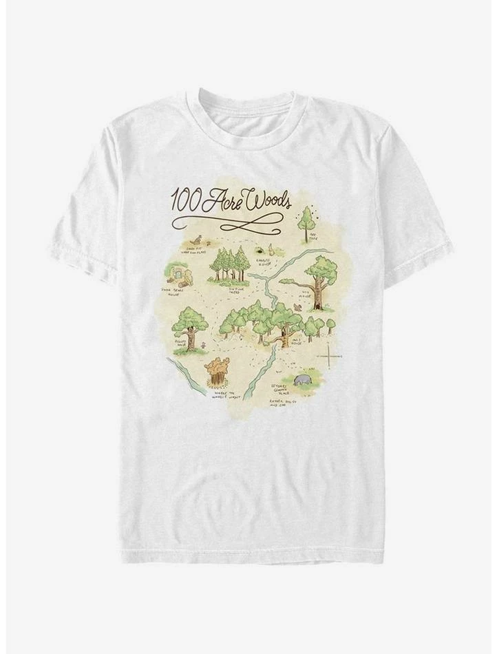 Wholesale ⭐ Disney Winnie The Pooh 100 Acre Map T-Shirt 💯 1 Wholesale ⭐ Disney Winnie The Pooh 100 Acre Map T-Shirt 💯