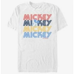 Budget ⌛ Disney Mickey Mouse Retro Stack T-Shirt 🎁