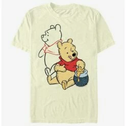 Best Pirce 🛒 Disney Winnie The Pooh Pooh Line Art T-Shirt ⭐