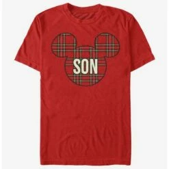 Cheap 🔔 Disney Mickey Mouse Son Holiday Patch T-Shirt 🎁