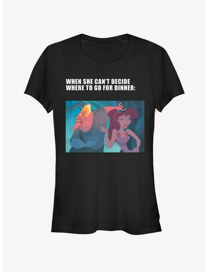Budget 😍 Disney Hercules Hades Dinner Meme Girls T-Shirt ✨ 1 Budget 😍 Disney Hercules Hades Dinner Meme Girls T-Shirt ✨