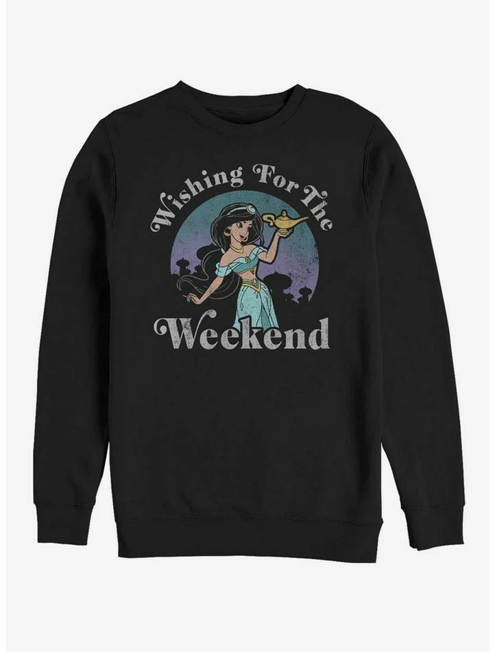 Best Pirce ❤️ Disney Aladdin Weekend Wish Crew Sweatshirt 🥰 1 Best Pirce ❤️ Disney Aladdin Weekend Wish Crew Sweatshirt 🥰