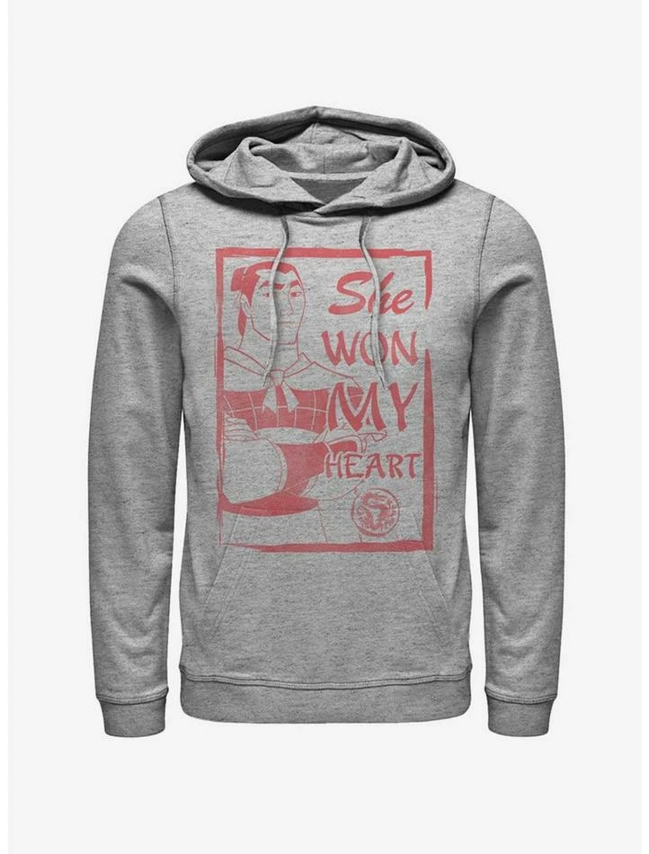 Discount 🔔 Disney Mulan Li Shang She Won My Heart Hoodie 🎉 1 Discount 🔔 Disney Mulan Li Shang She Won My Heart Hoodie 🎉