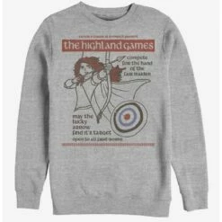 Budget 🔔 Disney Pixar Brave Highland Games Crew Sweatshirt 🤩