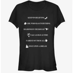 Deals ⌛ Disney Princess Royal Quotes Girls T-Shirt ✨